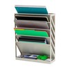 Mind Reader 5-Tier Vertical File Storage, Desktop Organizer, Wall Mount,