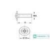 20 pcs Door Knob Handle M4 x 35mm Screws for