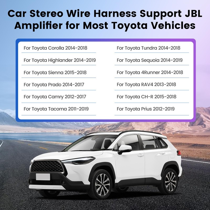 NHOPEEW JBL Harness Adapter for Toyota Car Stereo - 16