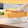 Silicone Ice Cube Tray with Stackable Bin and Scoop -