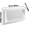 Happybuy Crawl Space Flood Vent - 8" Height x 16"