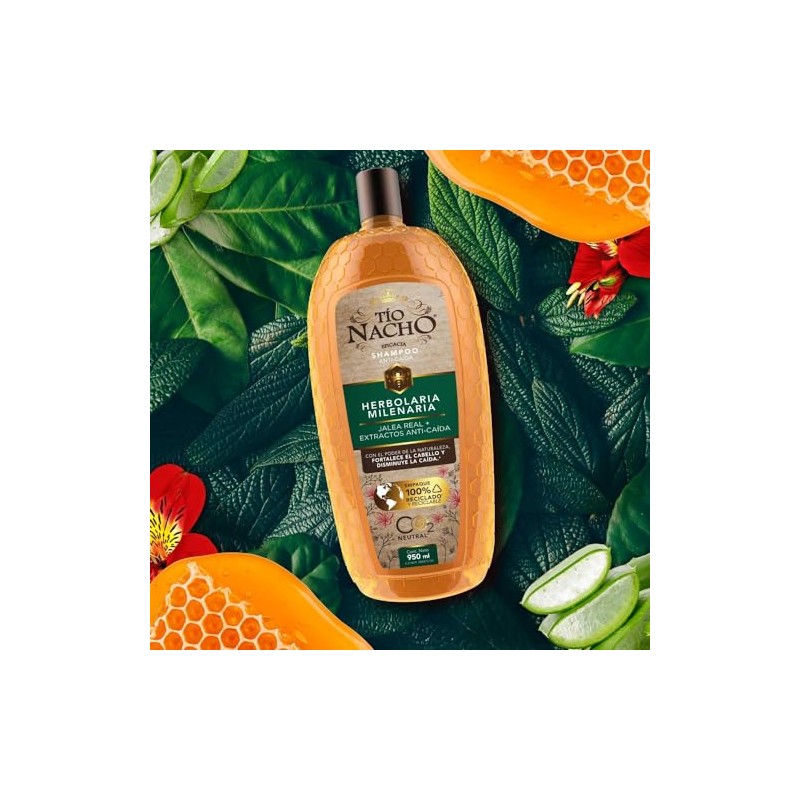 To Nacho Shampoo Herbolaria Milenaria, Fortalece y Disminuye la Cada