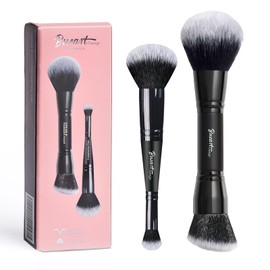 M4 Dual Ended Cream Powder Brush and Complexion Duo Foundation Concealer Brush For Foundation, Setting Powder, Blush, Bronzer, Concealer