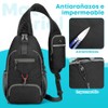NIERBO Bolsa de Hombro Casual, Bolsa de Pecho Táctica Crossbody
