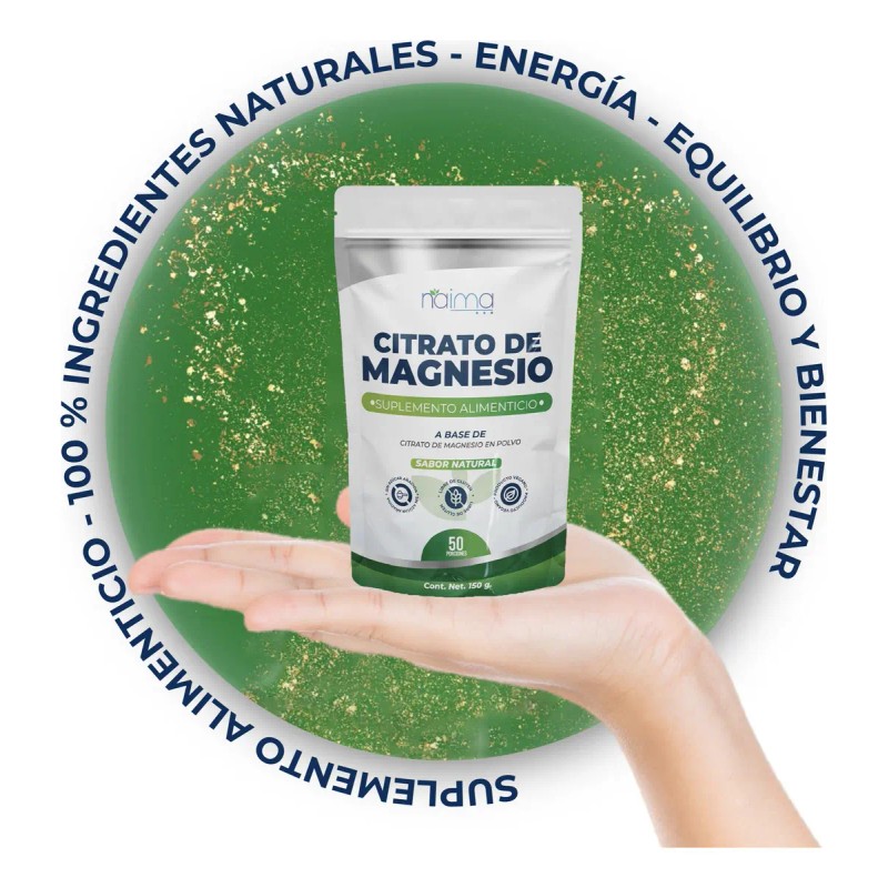 Citrato Magnesio Puro 150g Sabor Suplemento Naima