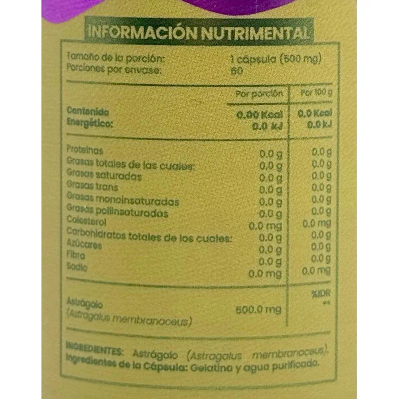 Tibet Natura Astragalus 60 Capsulas Tibet