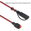 HCFeng 12AWG SAE to an-der-Son Cable Solar to SAE Extension