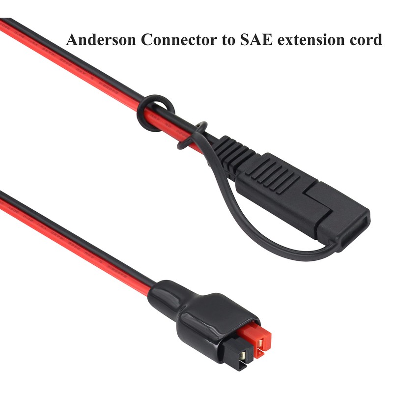 HCFeng 12AWG SAE to an-der-Son Cable Solar to SAE Extension