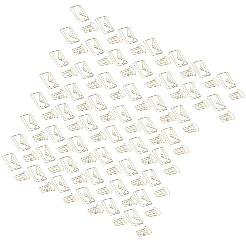 100Pcs Funny Planner Clips Anti Rust Electroplating Process Envelope Coffee