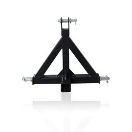 FAYUWUOX 3 Point Trailer Hitch for 1 with 2” Receiver, 3 Pt Hitch Adapter for Towing & Lifting, Carbon Steel Construction for Kubota, John Deere, BX, LM25H, WLM Tractor, NorTrac, Yanmar, Kioti, Cat