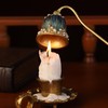 BGCTM Elegant Royal-Style Candle Snuffer with Pearl Inlay, Metal Handle