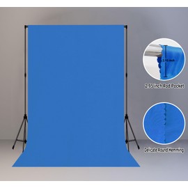 LYLYCTY 6x9FT Royal Blue Screen Backdrop for Photography, Solid Blue Photo Background for Boys Girls Portrait Photoshoots Booth Video Studio KLY32
