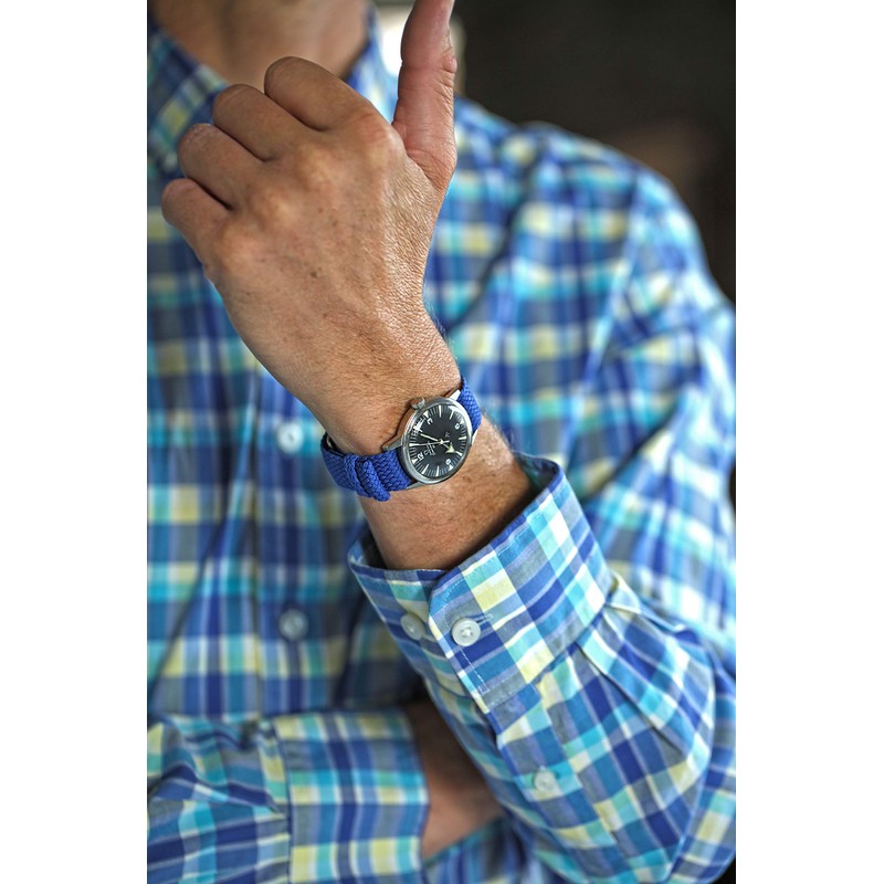 Da Luca Correa de reloj de perlón de nailon trenzado,