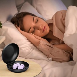 Ear Plugs for Sleeping Noise Reduction, Hearing Protection Ear Plugs for Sleep, snoring, Study, Super Soft with 8 Ear Tips in XS/S/M/L (Walnut, One Size)