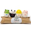 Mushroom & Co Squeak Latex Rubber Puppy Toy Animal 4-Set