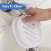 TOPSKY 2-pack Soap Dish, Soap Holder, Soap Saver, Easy Cleaning,