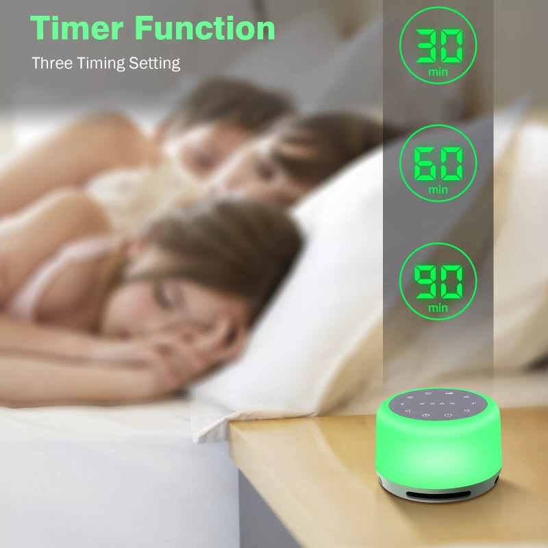 9H Sleep Sound Machine 24 Sounds Rechargeable White Noise Machine