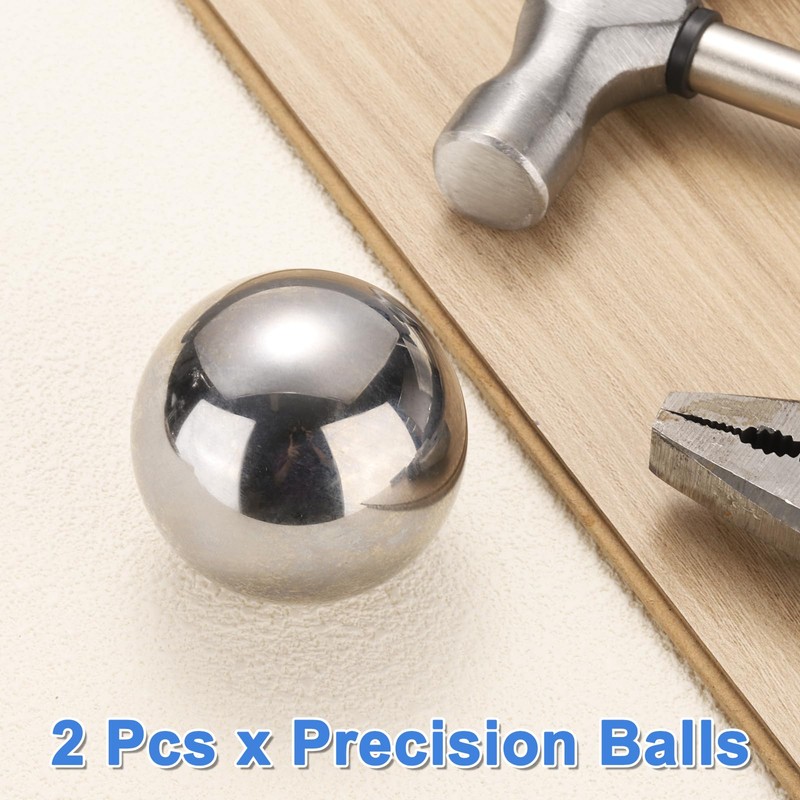 uxcell Precision Balls 2-1/8" Diameter G25 Solid Chrome Steel Bearing