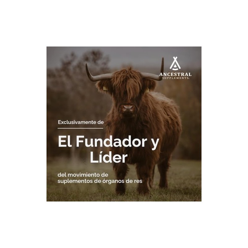 Ancestral Supplements Suplemento cerebral de carne de res alimentado con