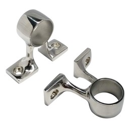 keehui Pair of 316 Stainless Steel Marine Grade Boat Hand Rail Railing Fitting Center Bracket Stanchion (I.D.26MM) Hardware for 1in Tubing