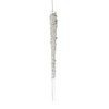 RAZ Imports 4222810 Beaded and Glittered Icicle Ornament, 7.5-inch Height