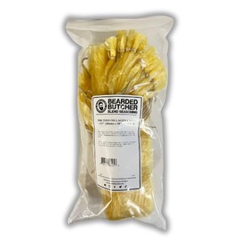 Bearded Butchers Pre-tied Ring Bologna Collagen Casing 40mm x 18" – Pack of 25 – Ideal for Trail Bologna, Sausage Making, and DIY Meat Processing for 25-30 lbs of Meat – Collagen Casings for Stuffing, Smoking & Cooking