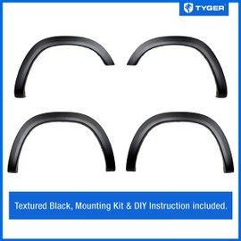 Tyger Auto Fender Flares Compatible with 2019-2023 Ram 1500 (NOT FIT 2019-2023 Classic; Rebel; Warlock), Fine-Textured Paintable Factory Style 4pc | TG-FF6D4328