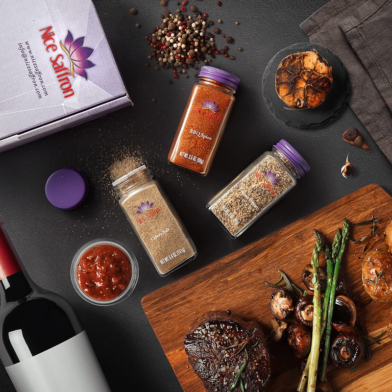 6 Pack Spices & Saffron Cooking Gift Set (Italian)