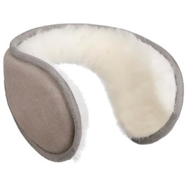 Seeberger Lambswool Ear Warmers Women Men Grey One Size, gray