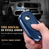 SANRILY Aluminum Alloy Frame & Genuine Leather Smart Key Fob