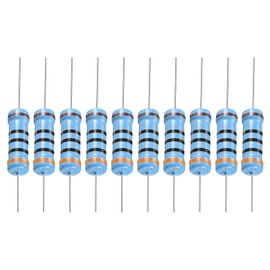 YOKIVE 30 PCS Metal Film Resistors, 300 Ohm Resistor with 1W 1% Tolerance, Lead, Good for DIY Electronic Projects (5 Color Bands, 11±2mm)