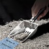 Roczental Stainless Steel Cat Litter Scoop Long Handle Durable Scooper