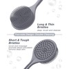 Manmihealth Silicone Back Scrubber (Thin Bristles) & Bath Glove &