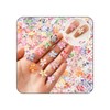 100 Stück Nail Charms Blumen Nagelcharms - 3D Blumen Nagelrhinesteine,