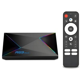 Sidiwen Android TV Box, Android 14.0 TV Box 2025 2GB RAM 16GB ROM Android 14 TV Box 1000M WIFI6 Ethernet R69 Plus 4K 8K HDR10 H728 Octa-core 3D TV Box Support 2.4G 5.8G Dual WiFi BT5.0 USB 2.0 USB 3.0