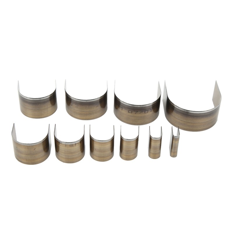 10 Pcs Leather Cutting Mold Hand Made DIY Semi Circular