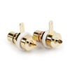 HiFi 8Pcs(4 Pairs) Gold Plated RCA Jack Socket HiFi Terminals