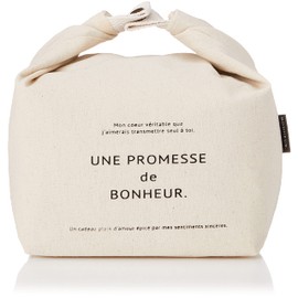 HEADS BNR-SCB-S Lunch Cooler Bag Bonheur Eco Bag, White, 1 Piece