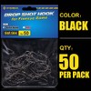 XFISHMAN Drop-Shot-Hooks-for-Bass-Fishing-Split-Shot-Dropshot-Hook-50 Pack (Black, 2)
