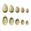 Cuoyuqie 50pcs Silver/Gold Steel Smooth Premium Finish French Spinner Blades