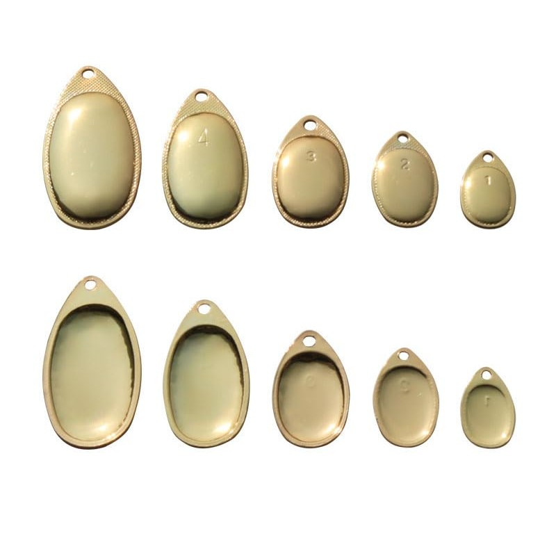 Cuoyuqie 50pcs Silver/Gold Steel Smooth Premium Finish French Spinner Blades