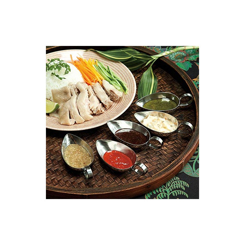 三宝 Industrial Sauce Pot Silver 70cc Leaf Pot 03110120