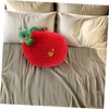 Hohopeti Realistic Apple Plush Throw Pillow Soft Fruit Stuffed Cushion