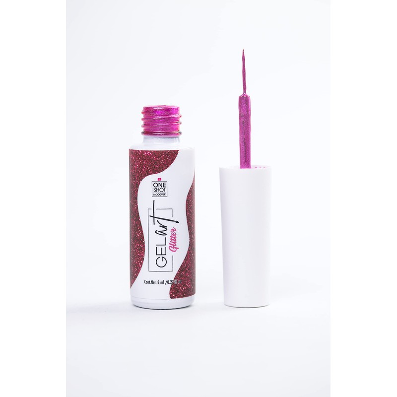 ONE SHOT LACCOVER - GEL ART GLITTER COLLECTION, Gel Painting