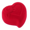 ELEDORO Heart Jewellery Case for Wedding Rings Friendship Rings Partner