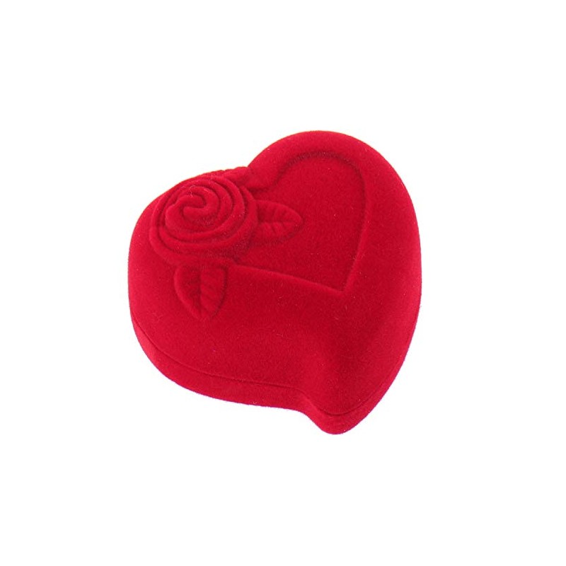 ELEDORO Heart Jewellery Case for Wedding Rings Friendship Rings Partner