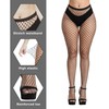 ELECLAND Black Fishnet Stocking High Waist Tights Womens Fishnet Tights