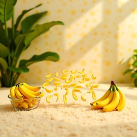 Mini Bananas 1:12 Scale Miniature Bananas Miniature Fruit Artificial Mini Fruit for Mini House Kitchen Fairy Garden Dollhouse Accessories Dollhouse Decoration 35 Pieces
