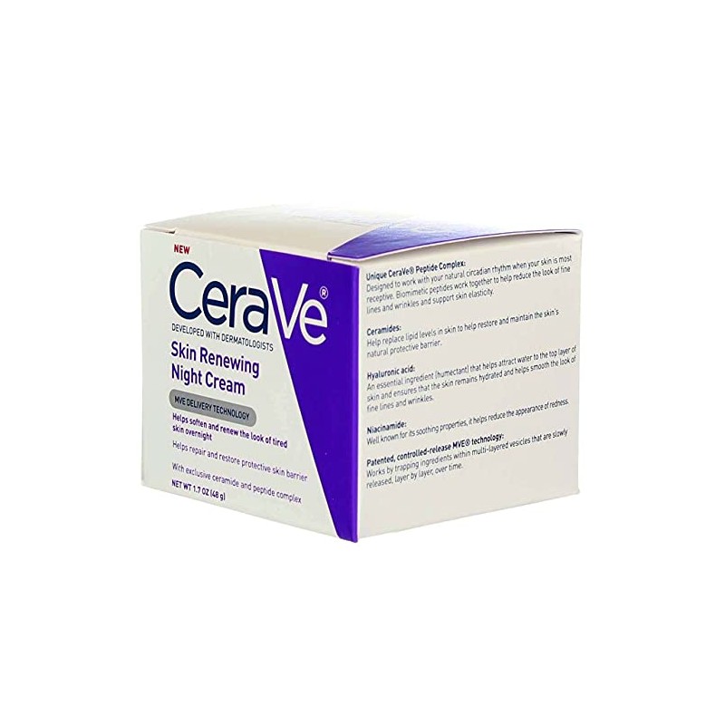 Cerave Crema Noche Renovada Onzas