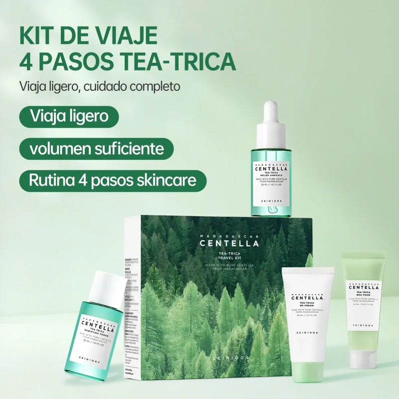 Skin1004 Kit De Viaje Tea-trica Centella Antiacné 4 Pzs